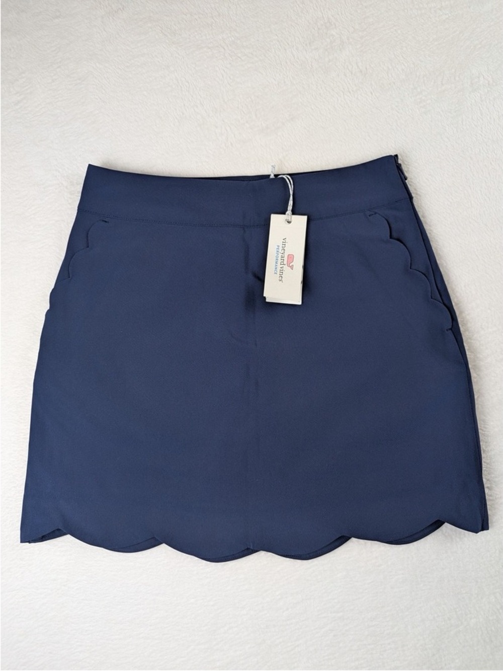 Vineyard Vines Performance Deep Bay Blue Scallop Skort